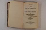 Livre (Notes sur les archives de Notre-Dame de Beauport). Page de titre