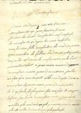 Document (Lettre de Louis Baby à François Baby)