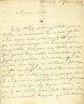 Document (Lettre de Louis Baby à François Baby)