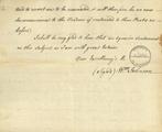Document (Lettre de Wm. Johnson à James Murray)