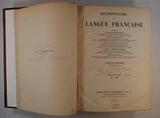 Livre (Dictionnaire de la langue française : contenant ... la nomenclature ... la grammaire ... la signification des mots ... la partie historique ... l'étymologie (Tome III))). Page de titre
