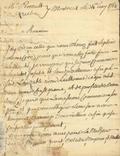Document (Lettre de Lecomte Dupré à Perrault)