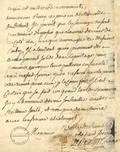 Document (Lettre de Lecomte Dupré à Perrault)