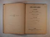 Livre (Grammaire latine). Page de titre