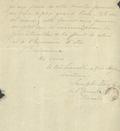 Document (Lettre de Joseph Roy à M. O'Sullivan)