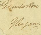 Document (Lettre d'Alexander Mackenzie à Alex. Ross)