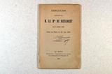 Brochure (Discours prononcé par M. le Mis de Biencourt : dans la réunion privée tenue au Mans le 26 juin 1880). Page de titre
