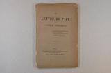 Brochure (La lettre du pape et l'Italie officielle). Extérieur de l'imprimé