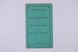 Brochure (Thoughts on the last election, and matters connected therewith). Extérieur de l'imprimé