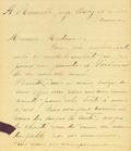 Document (Lettre de l'abbé M. A. Pagé à M. et Mme Geo. Baby)