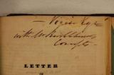 Brochure (Letter to the Right Hon. E.G. Stanley, His Majesty's Principal Secretary of State for the colonies). Annotation