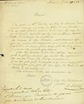 Document (Lettre de J. Périnault à Perrault)
