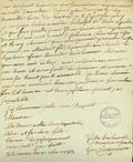 Document (Lettre de G. de Tonnancour à François Baby)