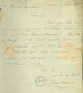 Document (Lettre de John Torrance à William Hutchison)