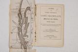 Brochure (Guide to Lake George, Lake Champlain, Montreal and Quebec : with maps and tables of routes and distances from Albany, Burlington, Montreal, &c.). Page de titre et carte