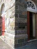 Plaque de l'église de Sainte-Luce. Vue avant