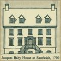 Gravure (Jacques Baby house at Sandwich, 1790)