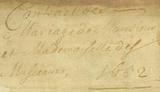 Document (Contrat de mariage de Charles D'Aillebout des Musseaux et Catherine Le Gardeur)