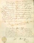 Document (Procuration de Agnès Lemoine de Longueuil, épouse de François Joseph de Germain, à Catherine et Agathe Lemoine de Longueuil pour retirer ses rentes et intérêts en Canada)