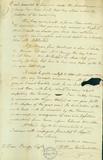 Document (Lettre de Wm Vondenvelden à Wm Berczy)