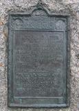 Plaque de Jacques Cartier. Vue avant
