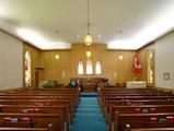 Église Wesley United. Vue intérieure