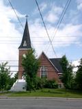 Église Knowlton United. Vue avant