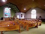Église Knowlton United. Vue intérieure