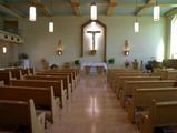 Chapelle conventuelle des Soeurs de l'Enfant-Jésus de Chauffailles. Vue intérieure