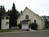 Église Little Metis Presbyterian Church. Vue avant
