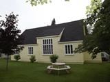 Église Little Metis Presbyterian Church. Vue latérale