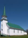 Église Baldwin Mills United. Vue latérale
