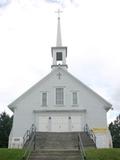 Église de Saint-René-Goupil. Vue avant