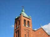 Église de Saint-Patrick. Vue de détail du clocher