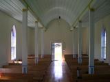 Église de la mission de Sainte-Clotilde. Vue intérieure