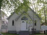 Église réformée baptiste de Rouyn-Noranda. Vue avant