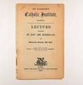Brochure (Lecture delivered by Rev. Mr. Kerrigan, on Wednesday evening, 26th April). Page de titre