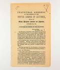 Brochure (Inaugural address, at the opening of the winter course of lectures, before the Ottawa Mechanics' Institute and Athenaeum, October 2nd, 1855). Page de titre