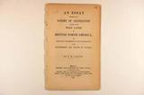 Brochure (An essay suggestive of a scheme of colonisation adapted to the wild lands of British North America, and especially recommended to the consideration of the government and people of Canada). Page de titre