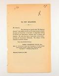 Brochure (To the citizens of British America). Page de titre