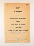 Brochure (A letter from William Smith, of Montreal to his friend John Brown, of London, in which is detailed some of the grievances under which Canada labors). Page de titre