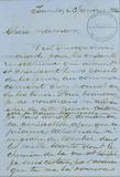 Document (Lettre de Georges Baby à sa mère)