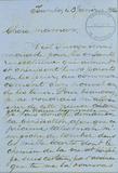 Document (Lettre de Georges Baby à sa mère)