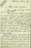 Document (Lettre de Georges Baby à Alfred Duclos DeCelles)