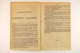 Brochure (Annuaire de l'Institut canadien pour 1867 : célébration du 23me anniversaire de la fondation de l'Institut canadien le 17 décembre 1867). Intérieur de l'imprimé