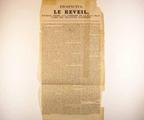 Brochure (Prospectus : Le Réveil, journal dédié aux intérêts de la race française des provinces maritimes). Page de titre