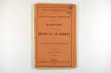 Brochure (Affaire Guibord: question de refus de sépulture : rapport de la cause avec le texte du jugement de Son Honneur le juge Mondelet). Page de titre