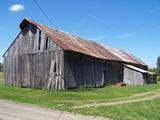 Grange-étable. Côté sud-ouest. Vue latérale