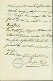 Document (Lettre de Jacques-Joseph Baby à Alfred Baby)