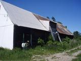 Grange-étable. Côté sud-ouest. Vue arrière